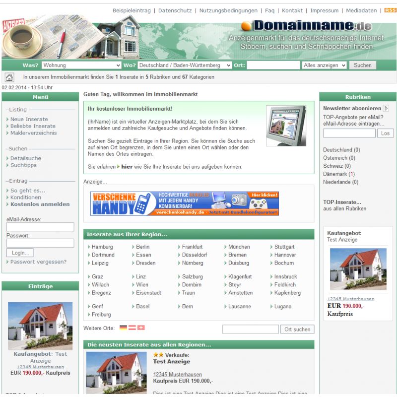 Immobilien Markt V4 - PHP7 Immobilien Markt V4 - PHP7