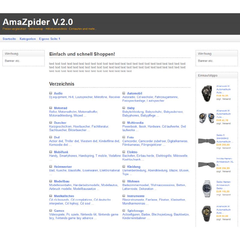 Amazpider - Amazon Preisvergleich Amazpider - Amazon Preisvergleich